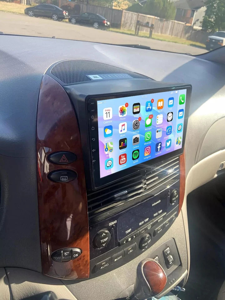 Apple Carplay Car Radio Stereo GPS WIFI For Toyota Sienna 2004-2010 Android 15.0
