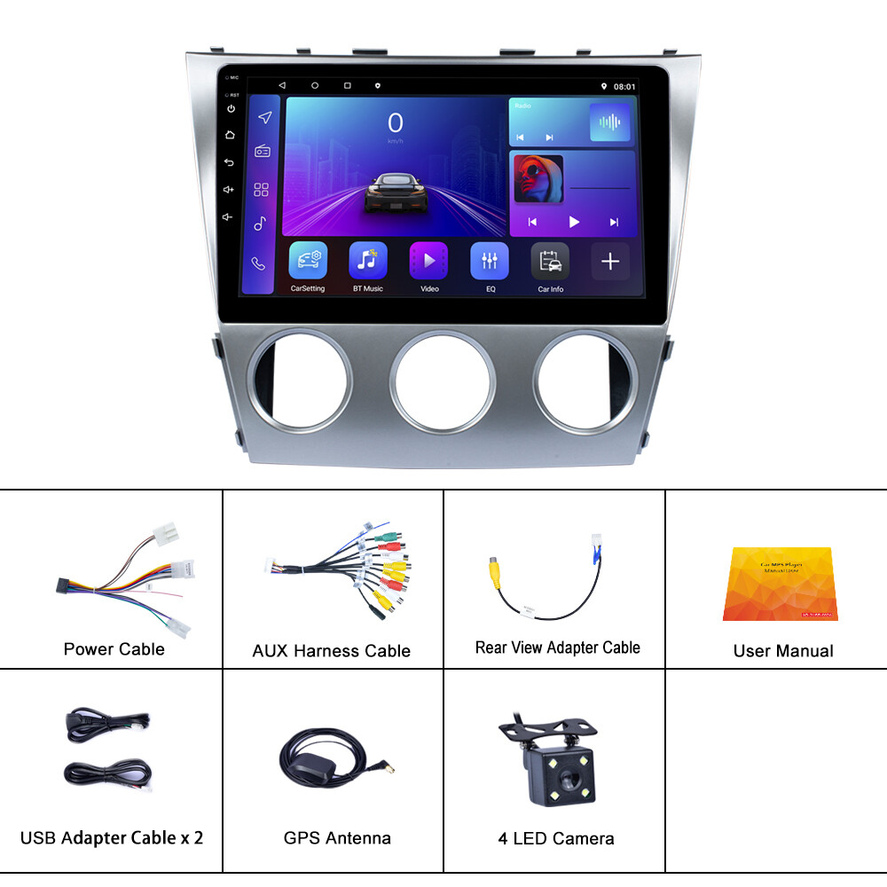 10.1” Carplay For Toyota Camry 2006-2011 Android 13.0 Car Stereo Radio GPS Navi