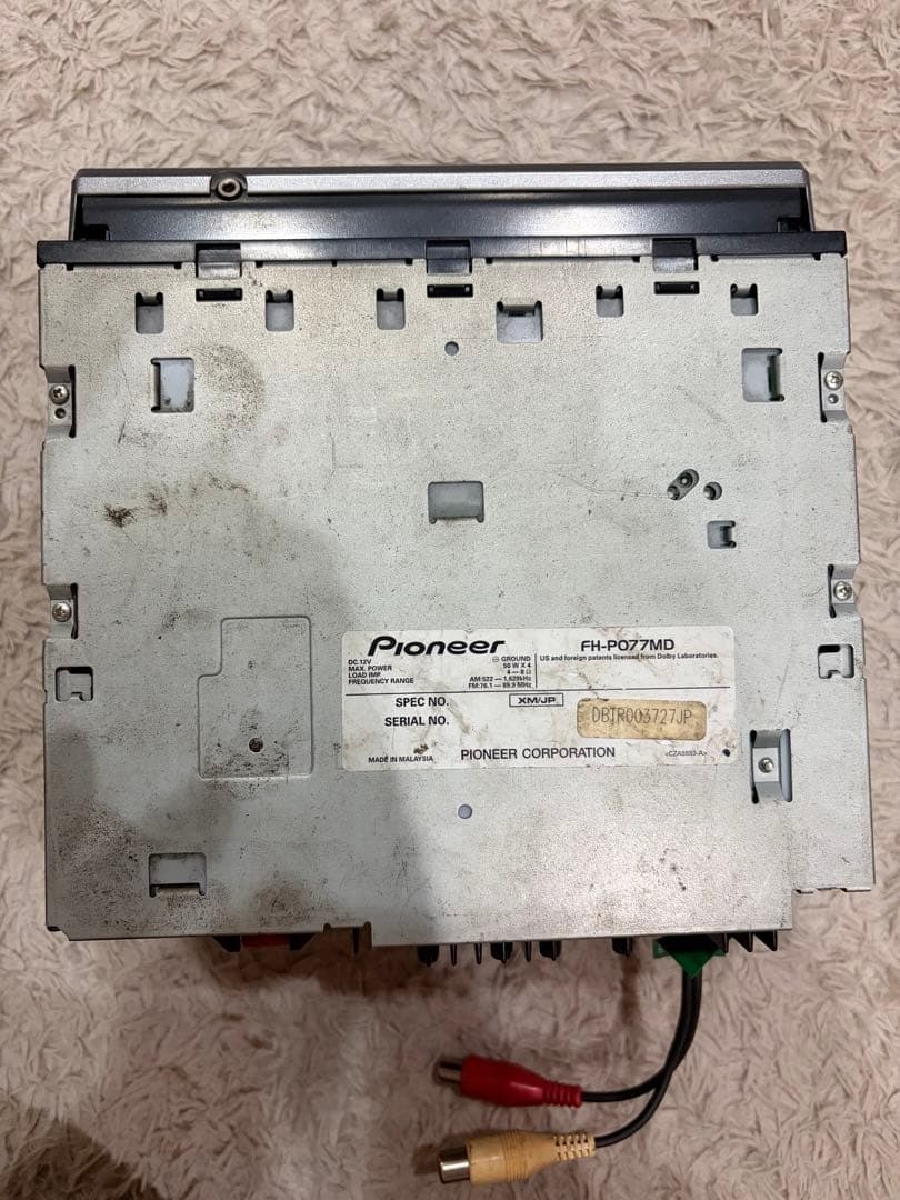 Pioneer Carrozzeria FH-P077MD 2DIN Car Audio CD MD Deck Tested Working l66