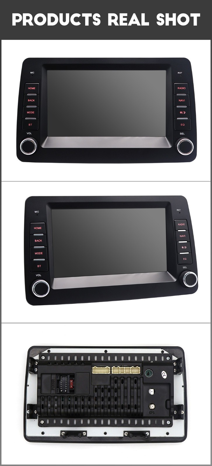Car Stereo MP5 Player 4+32GB For Android Auto W/Camera For Fiat Panda 2003-2012