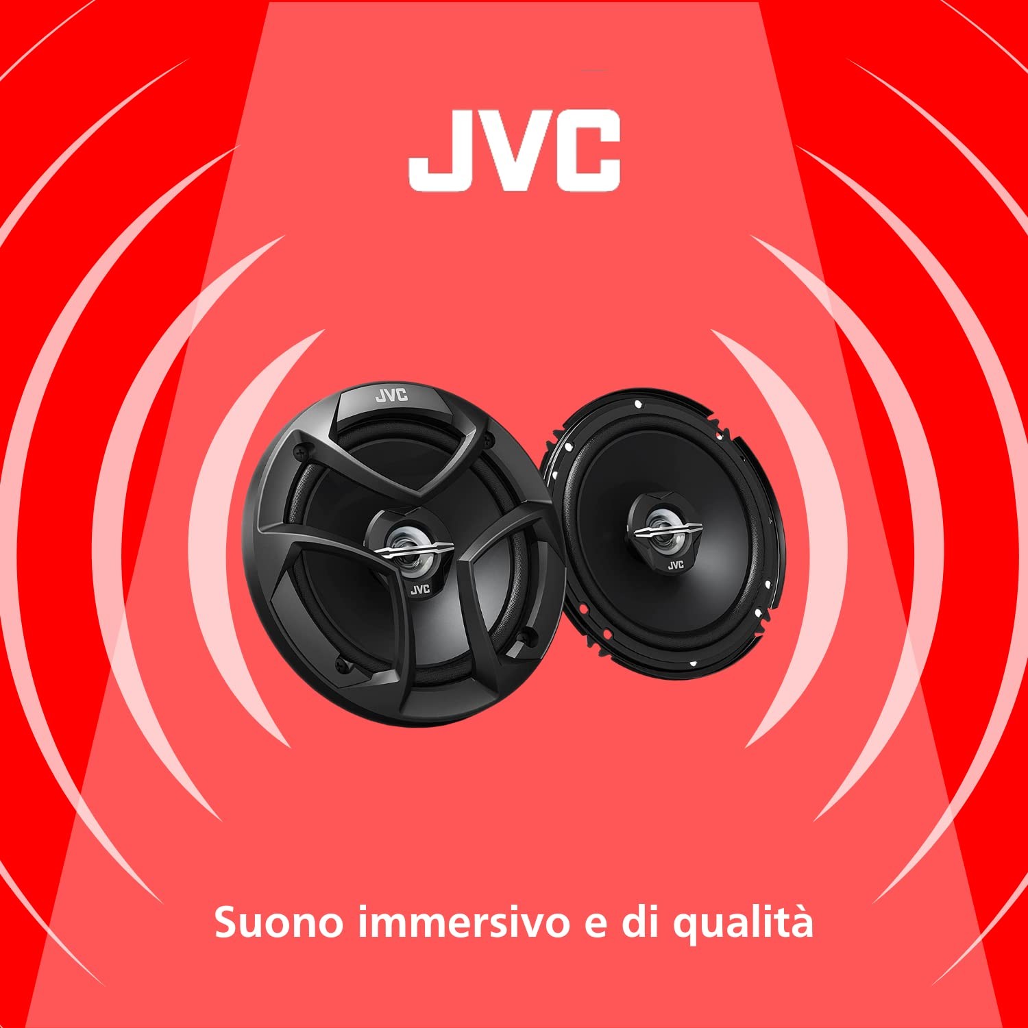 JVC KD-X280BT Car Stereo + 4x JVC CS-J620 6.5″ Speakers Bundle – Bluetooth, 300W
