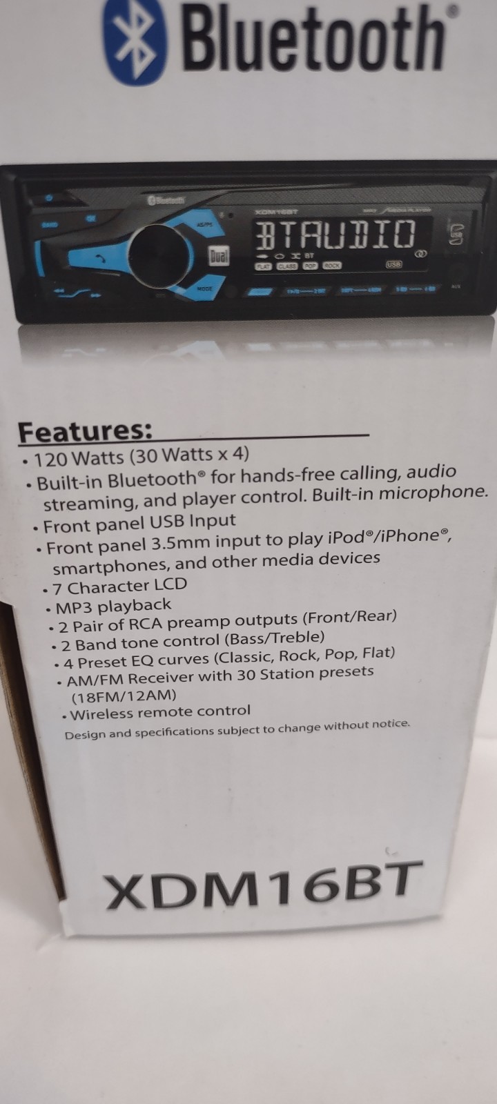 Car Radio Dual AM/FM Digital media With Bluetooth XDM16BT Tested READ DESCRIP