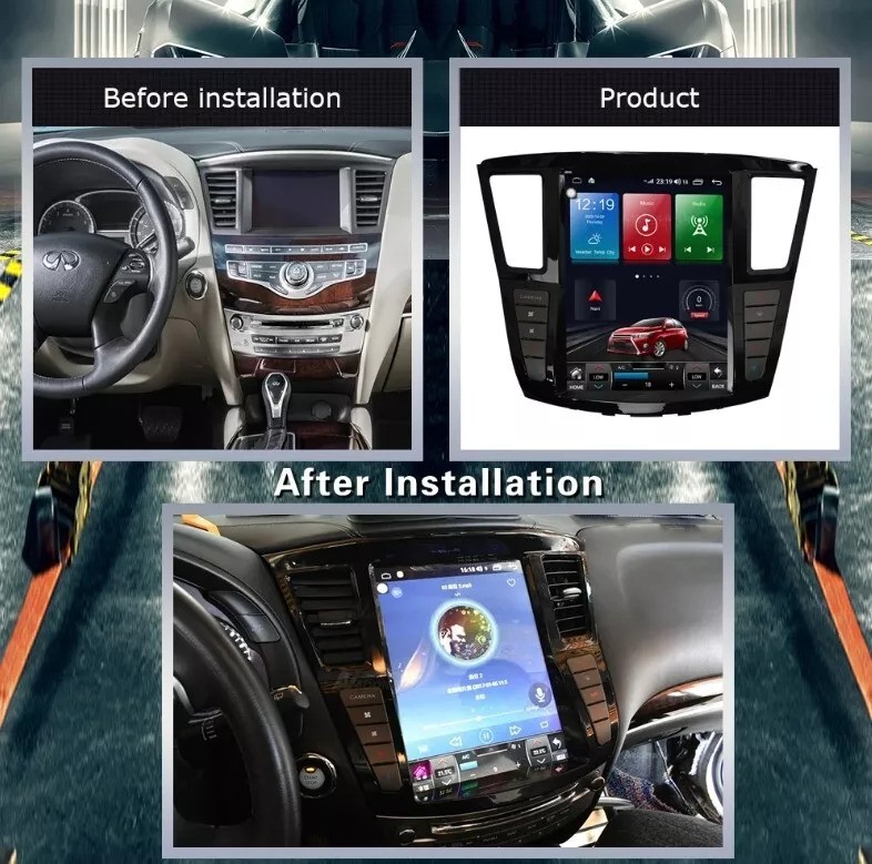 12.1” For 2012-2019 Infiniti QX60 JX35 4+32G CarPlay Car Stereo Radio GPS
