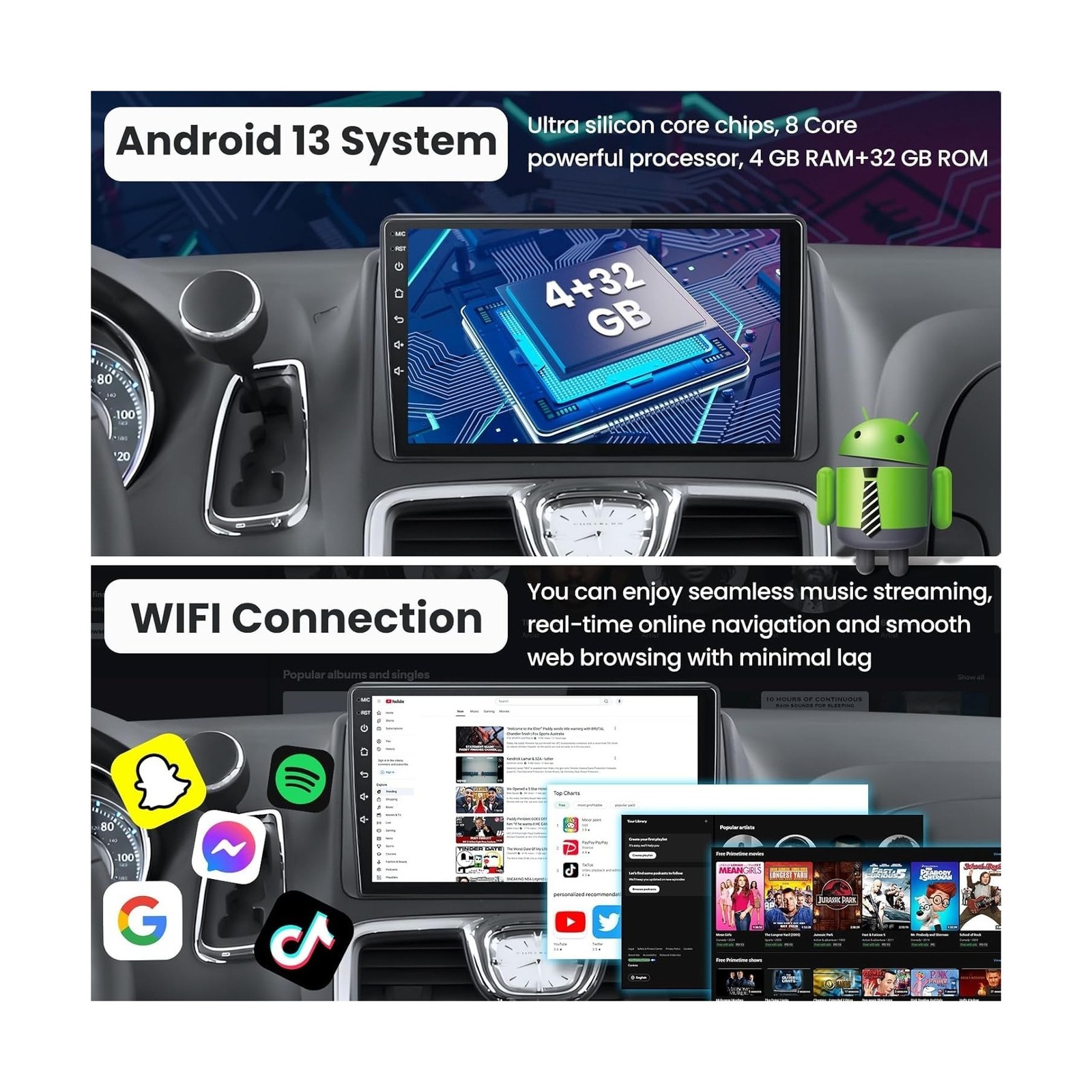 [8 Core + 32G] Car Radio Stereo for Chevrolet Chevy Cruze 2009-2015: Android …