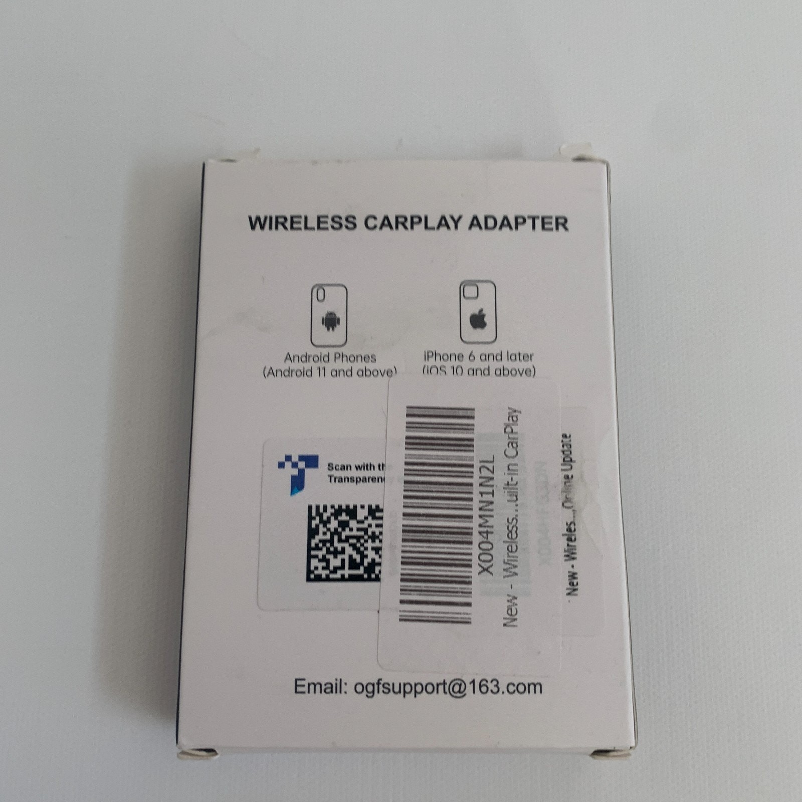 OGF High Speed Connection Wireless CarPlay Adapte Android 11+ And iPhone iOS 10+