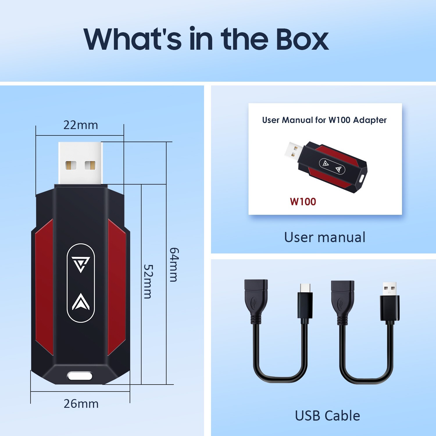 2 In 1 Wired to Wireless CarPlay Adapter For iPhone Apple Carplay Android Auto