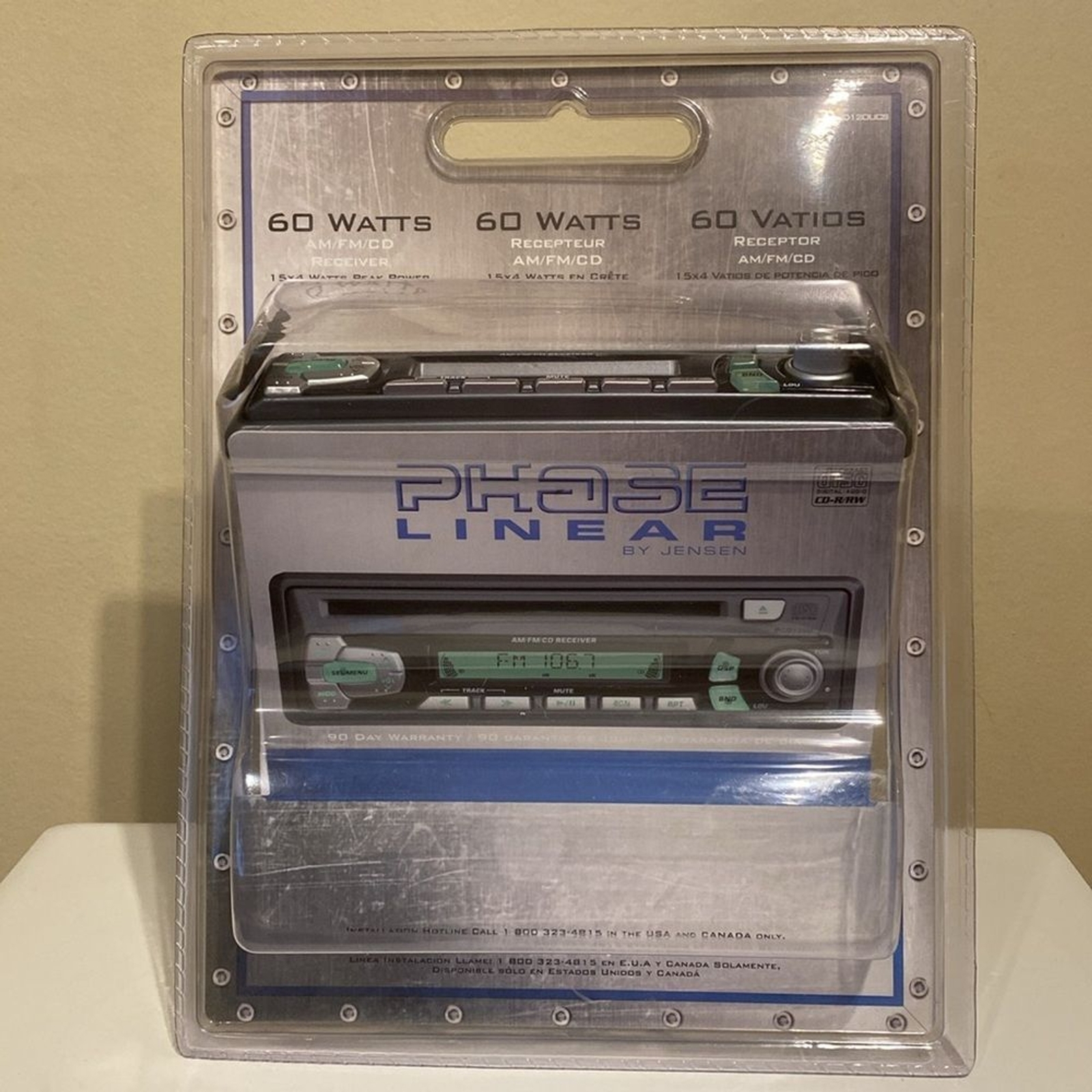 Phase Linear by Jensen 60 Watts AM / FM / CD Receiver 15×4 Watts Peak Power NIP