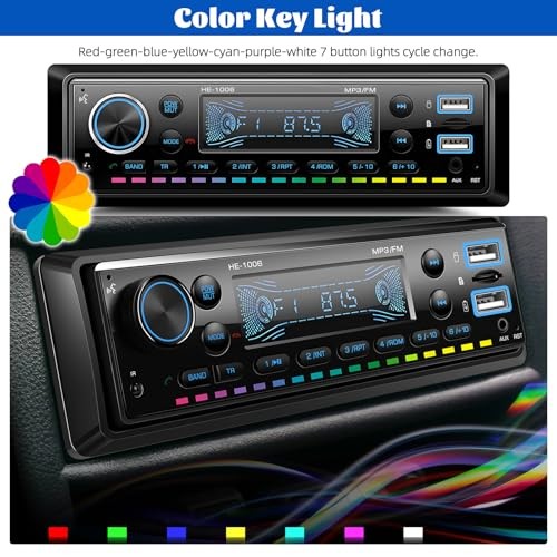 Single Din Bluetooth Multimedia Car Stereo Radio MP3 MP3 with SD Card