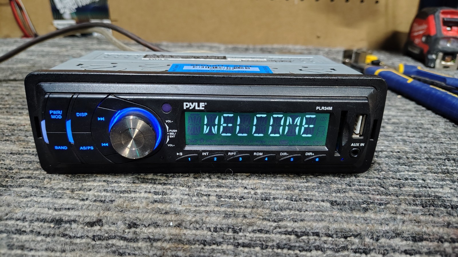 Pyle PLR34M Car Stereo Receiver MP3 USB SD AUX Tested ✅