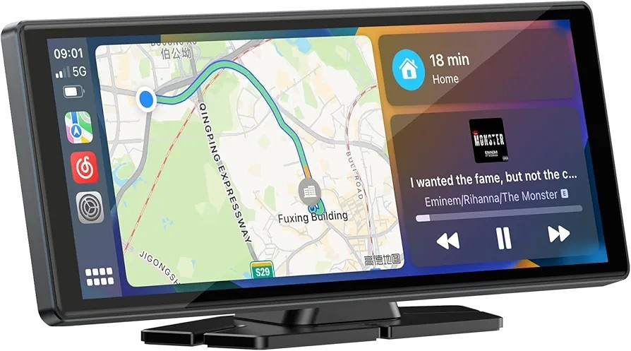 LAMTTO 9.26-inch Wireless CarPlay Screen for Car Compatable with Apple CarPlay&