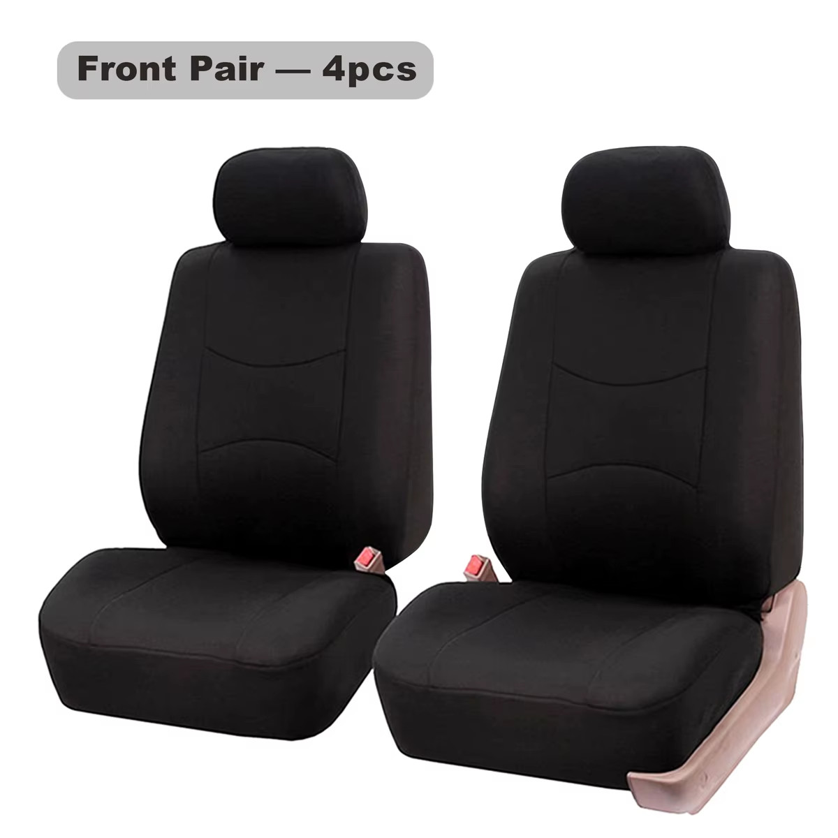 Four Seasons Fashion Universal 9 Pcs Car Seat Cover Polyester Fabric Car Seat Co