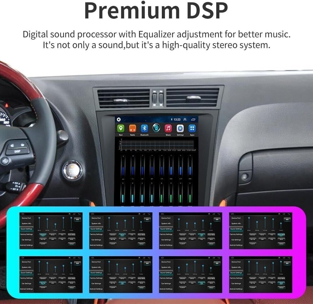 12.8″ Car Radio Stereo Apple Carplay GPS For Lexus GS300/350/400 Android 4+64G
