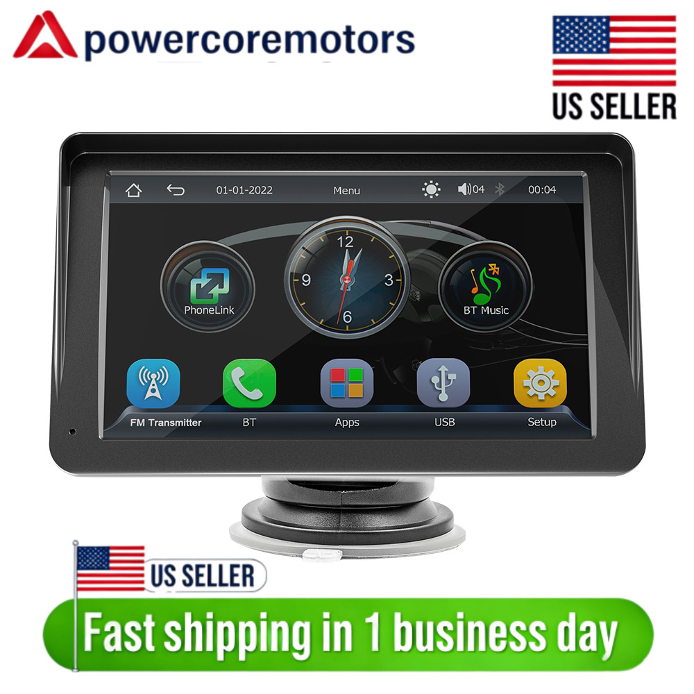 7 INCH PORTABLE WIFI WIRELESS CARPLAY & ANDROID AUTO CAR RADIO MP5 PLAYER 2 DIN