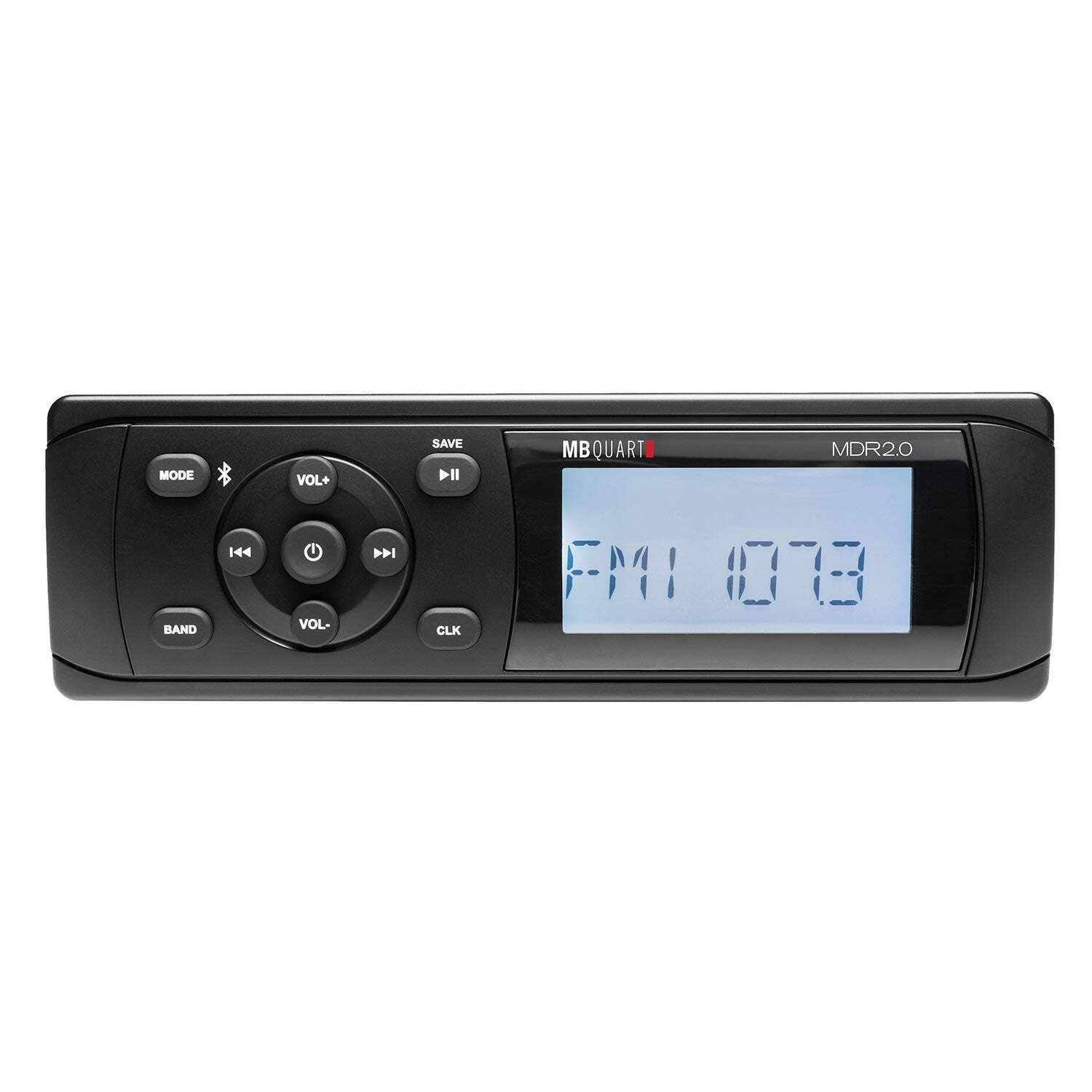 MB Quart MDR2.0 – DIN Mechless Marine Radio/Source Unit (black)