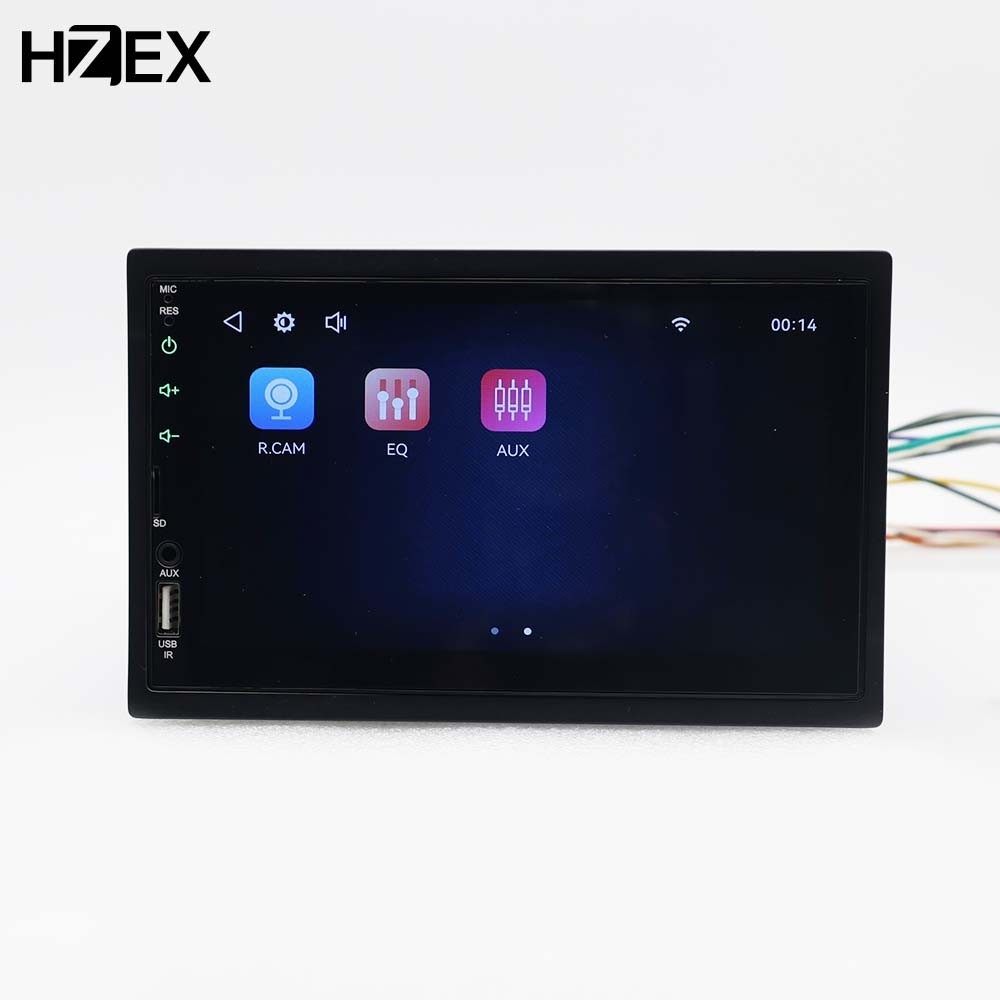 HZX-7CPA 7 Inch Double Din Car Stereo with Wireless Apple CarPlay & Android Auto