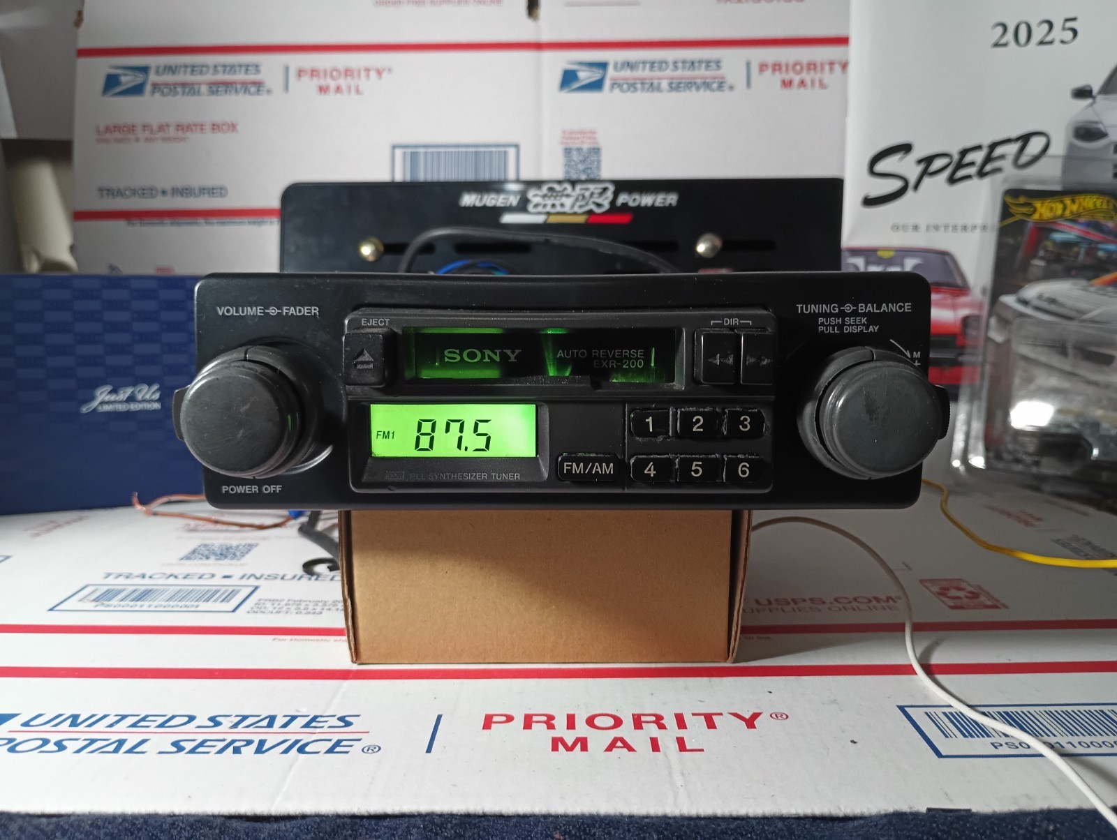 VTG Sony EXR-200 FM/AM Cassette Car Stereo USED AS-IS