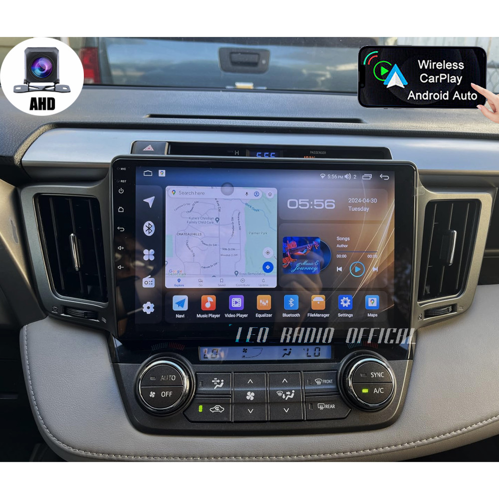 Car Radio Stereo Carplay For 2013-2018 RAV4 DSP 6+128G 10in