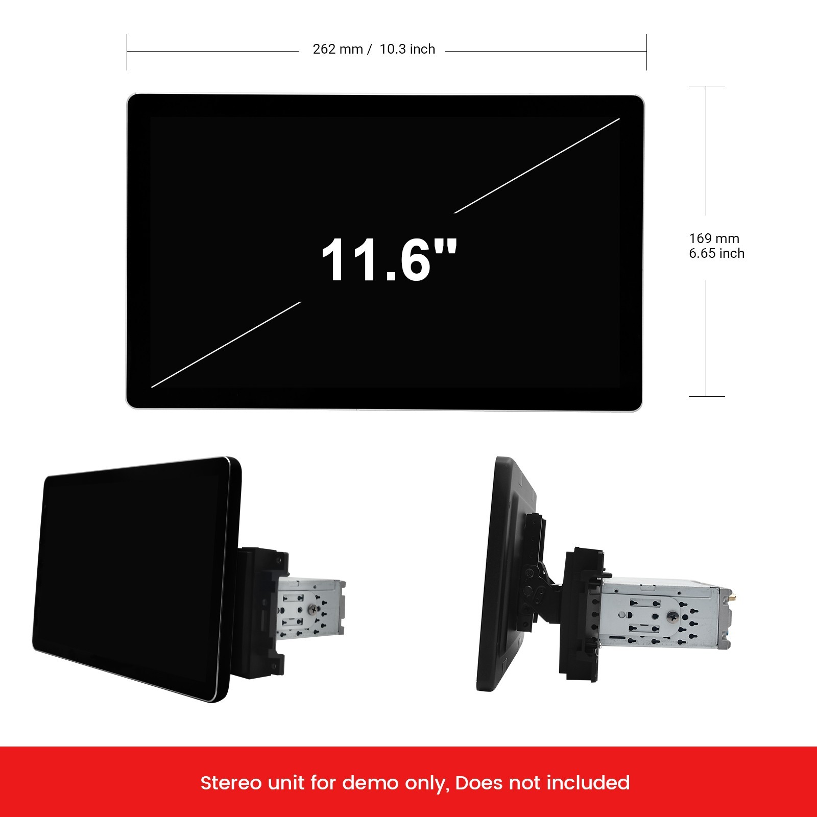 Dasaita 11.6″ Car Stereo for Jeep Wrangler 2007-2018 CarPlay 2K QLED