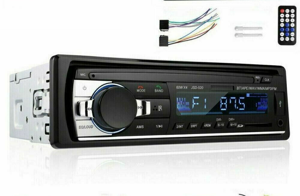 Bluetooth Car Stereo Audio In-Dash FM Aux Input Receiver SD USB MP3 Radio Player