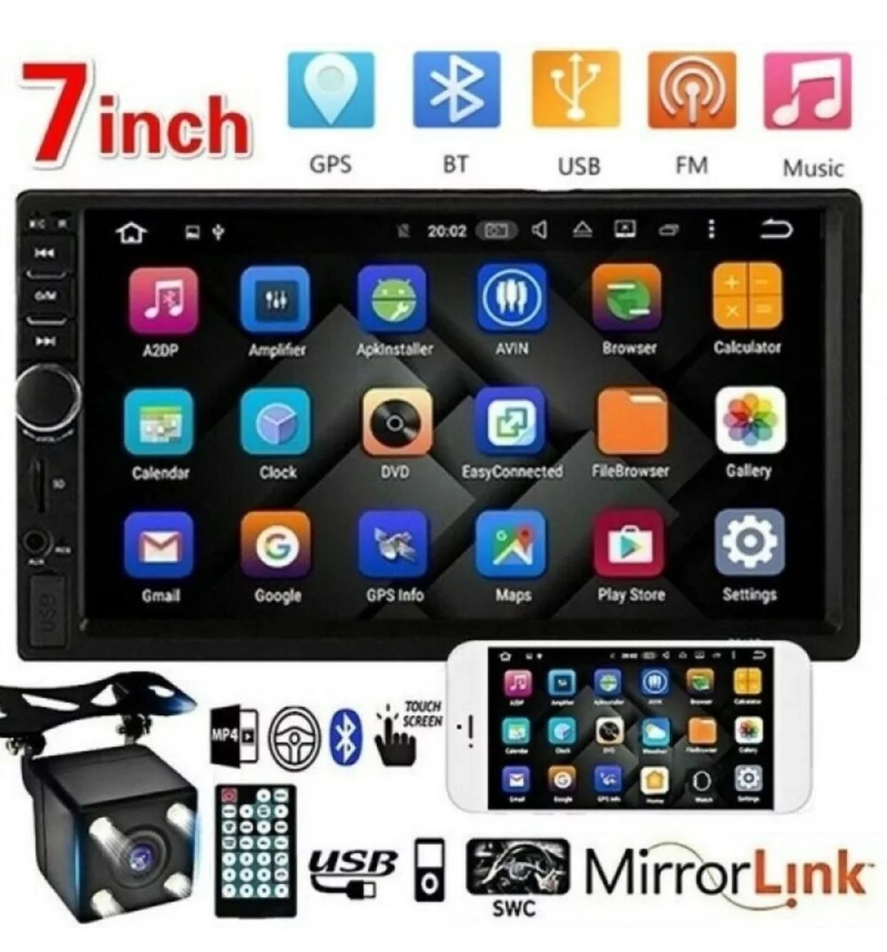 For All Chrysler Pacifica Car Stereo 7 Inch with Mirror Link