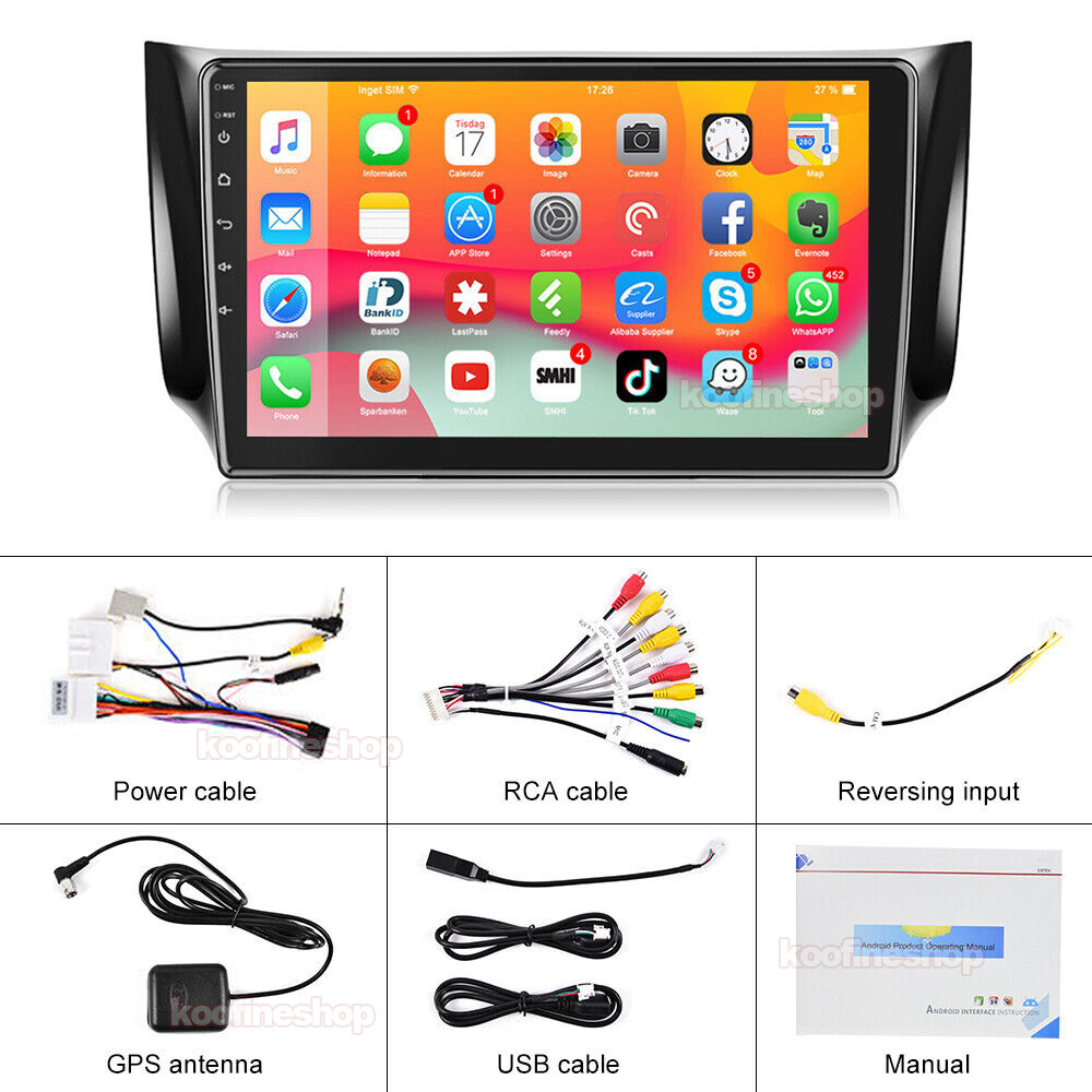 For Nissan Sentra Sylphy 2012-2018 CarPlay Android 12 2+32G Car Stereo Radio GPS