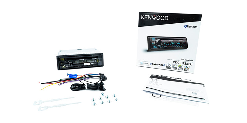 KENWOOD KDC-BT382U CD Car Receiver w/ Bluetooth AM/FM Variable Color Alexa USB