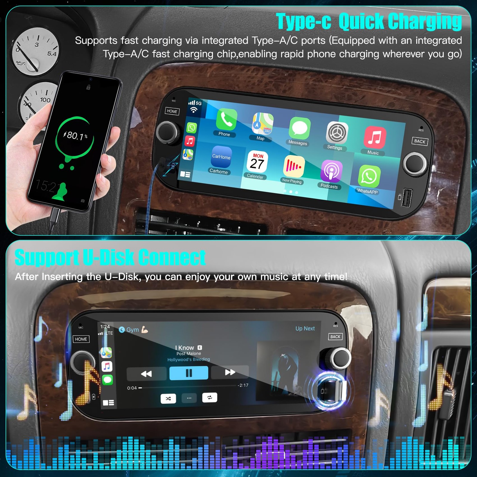 Inexaccessories 4+64G Car Radio Jeep Wrangler