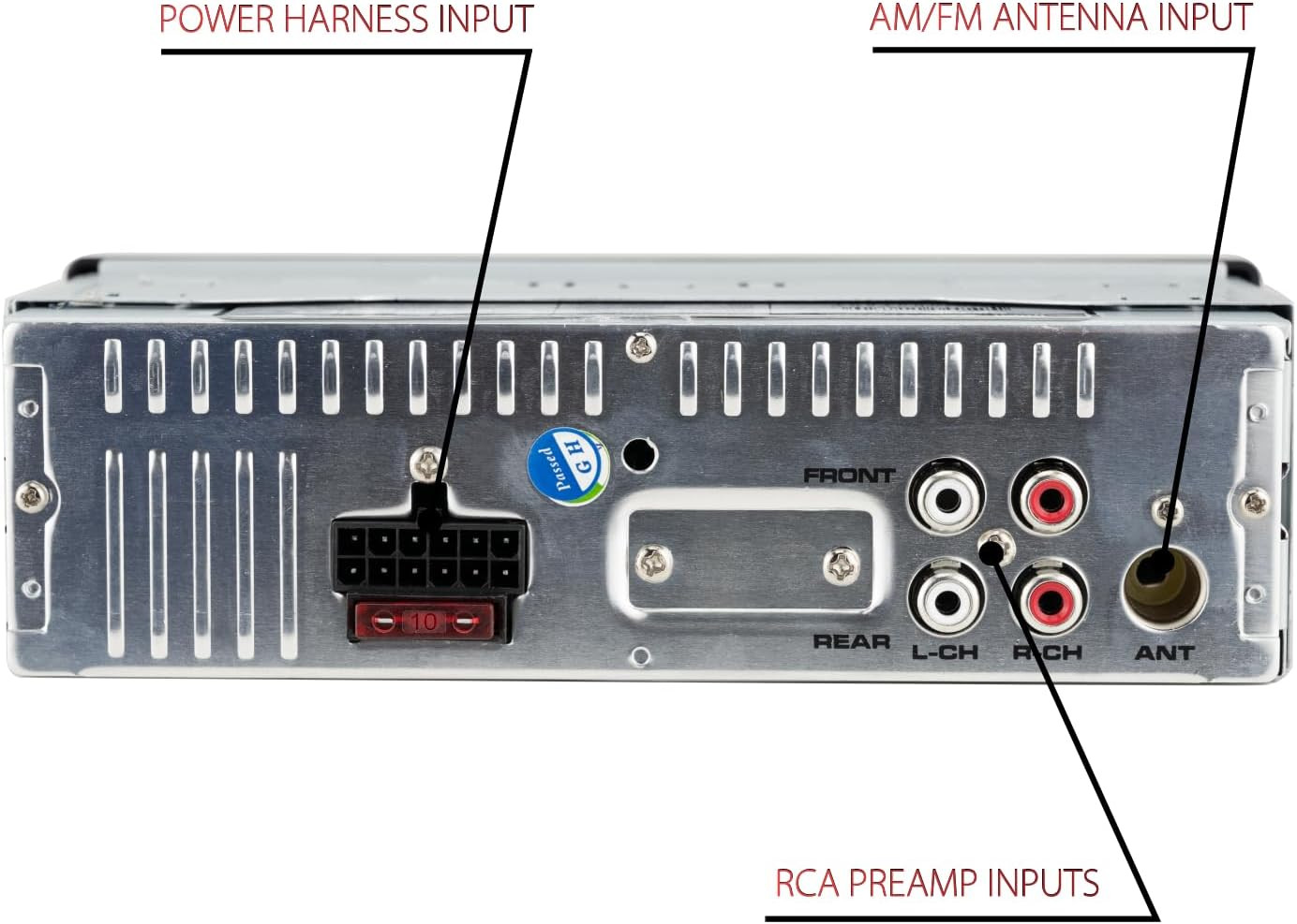 Dual Electronics XRM69RGB Single DIN Car Stereo RGB Bluetooth & AM/FM | Customiz
