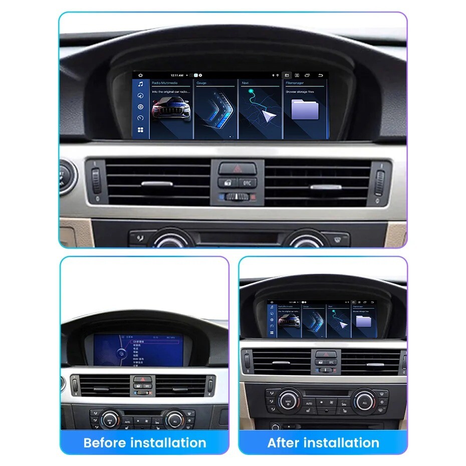 8.8inch For BMW 3/5 Series E60 E90 CIC Android 13 Car Stereo Radio GPS Carplay