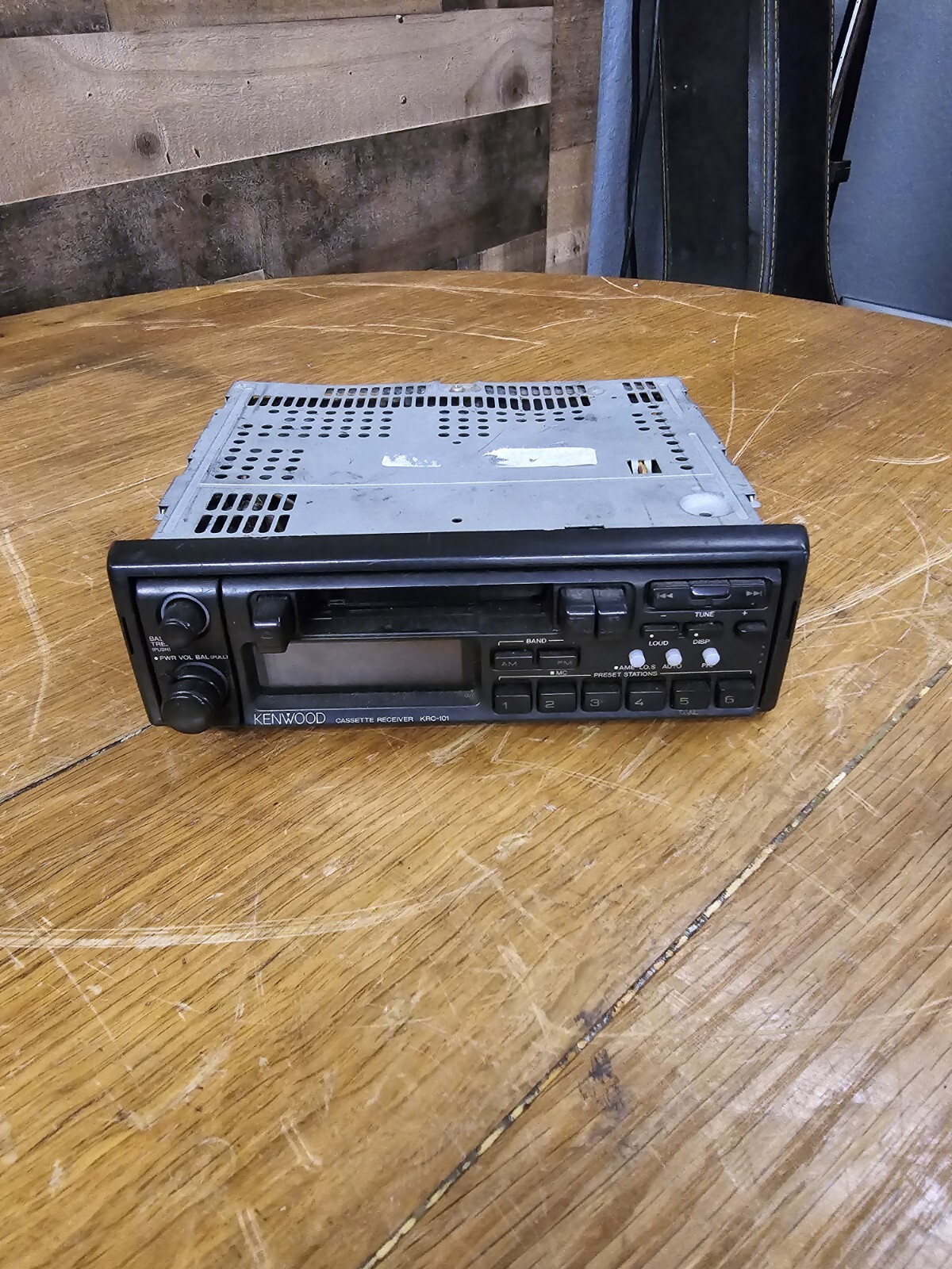 Vintage Kenwood Cassette Car Receiver KRC-101 Untested