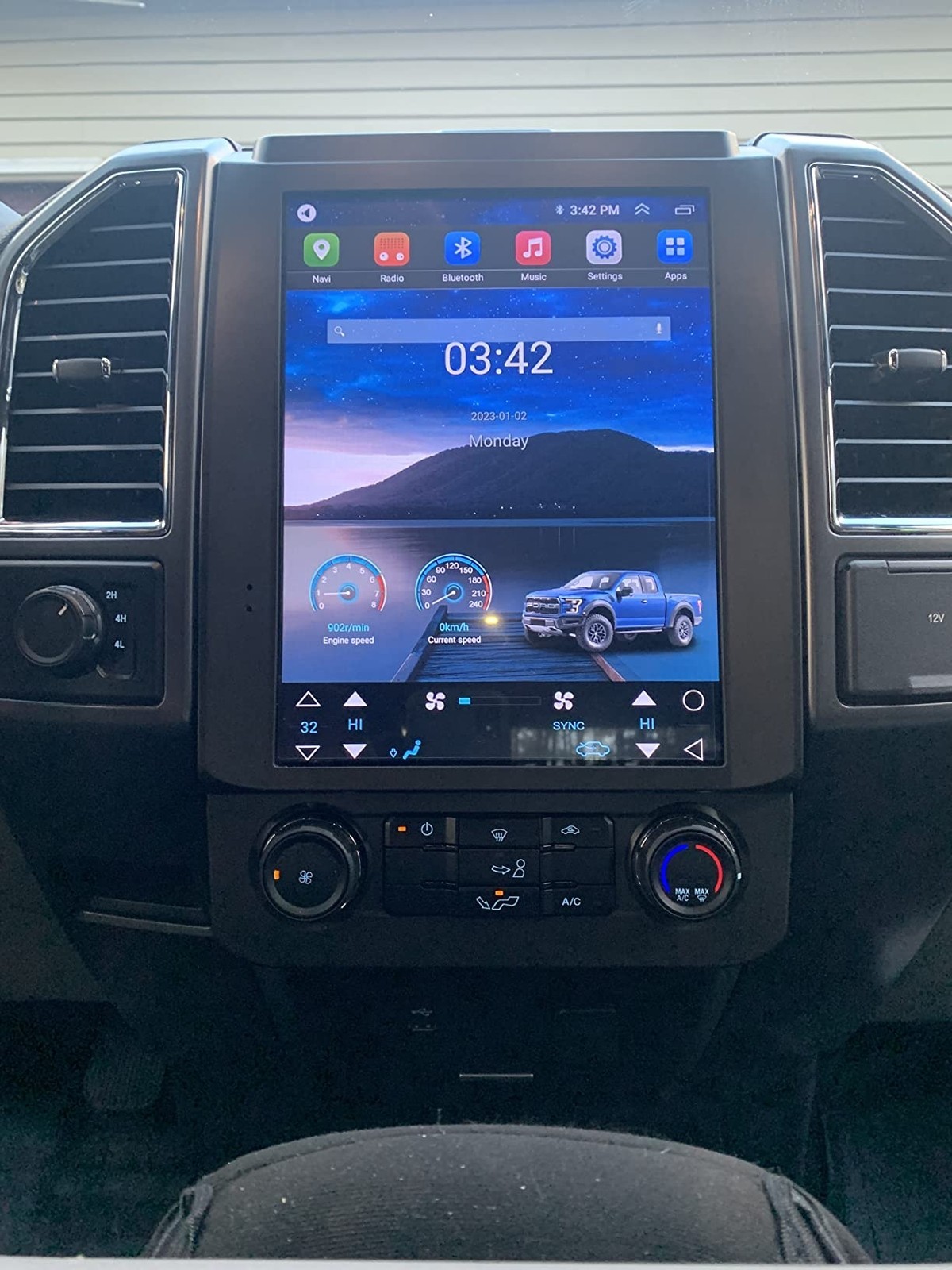 12.1″For Ford F150 2016-2021 Car Radio Stereo Tesla Style GPS Navi Carplay 2+32G