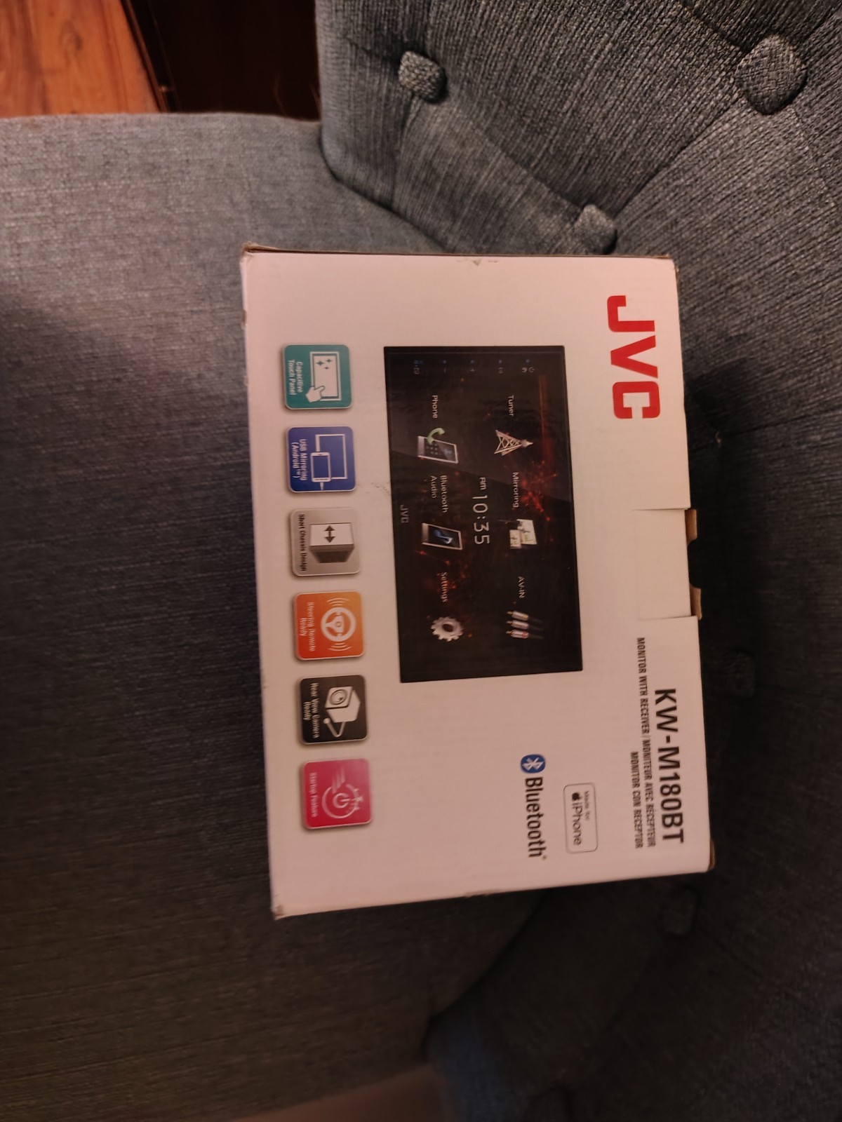 NEW JVC KW-M180BT, 2-DIN Digital Media Receiver, w/ Bluetooth