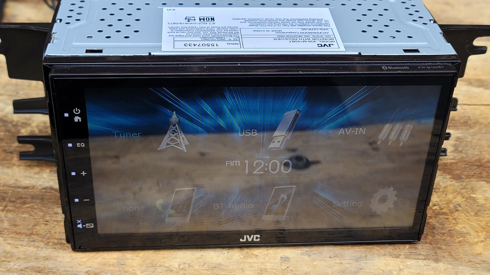 JVC KW-M150BT 6.8″ 2DIN Multimedia AM FM USB Bluetooth Receiver Radio With Mic