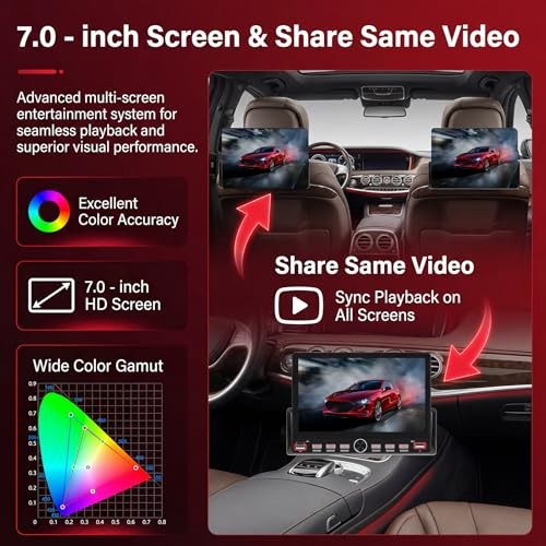 Single Din Car Radio with Bluetooth iOS/Android Mirror Link 7″ Mirror Link