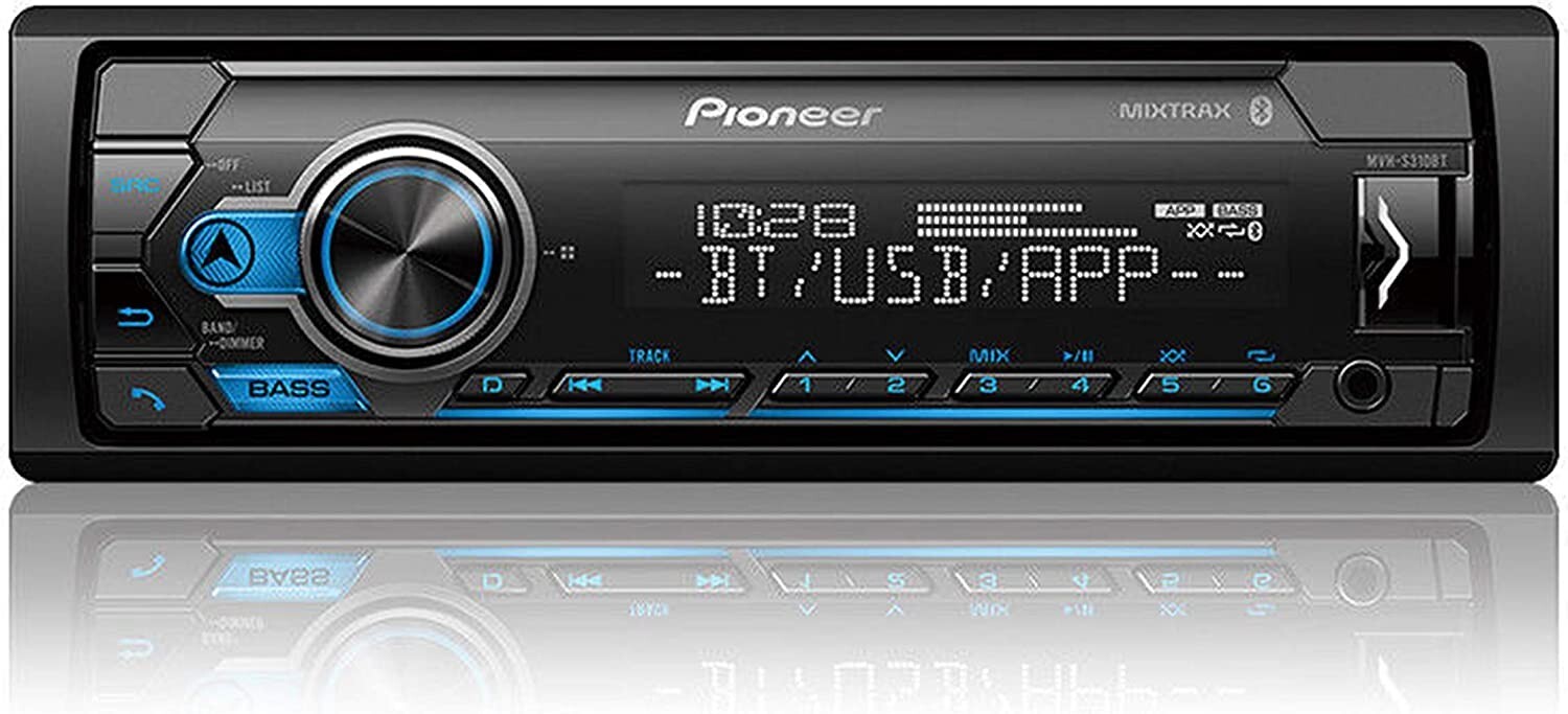 Pioneer MVH-S320BT Single DIN Bluetooth Short Chassis Digital Media Receiver