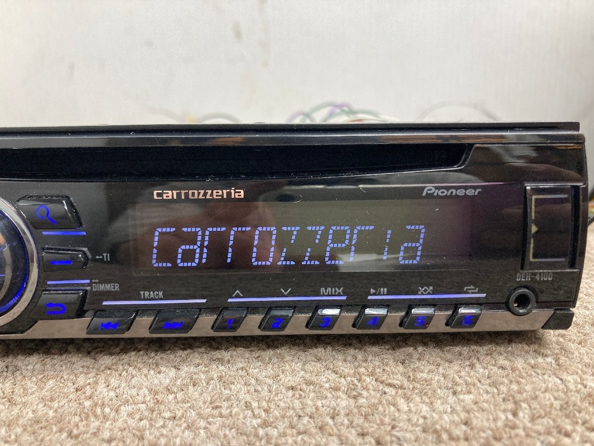 Pioneer Carrozzeria DEH-4100 CD USB Wide FM Receiver Near Mint JAPAN