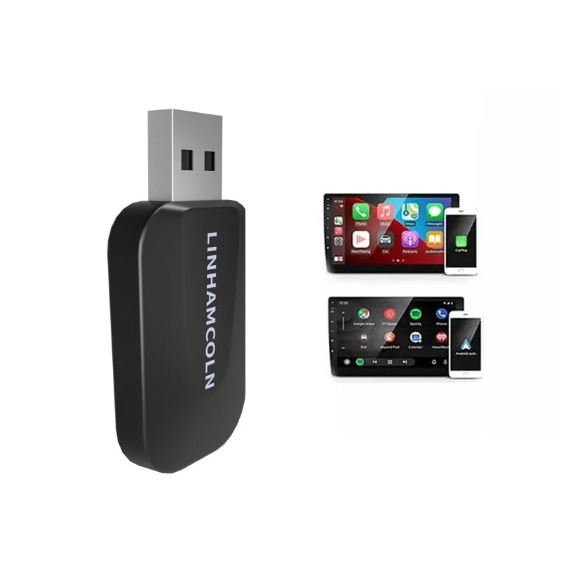 2 in 1 Android Auto Wireless Adapter & Wireless CarPlay Adapter dongle Converts