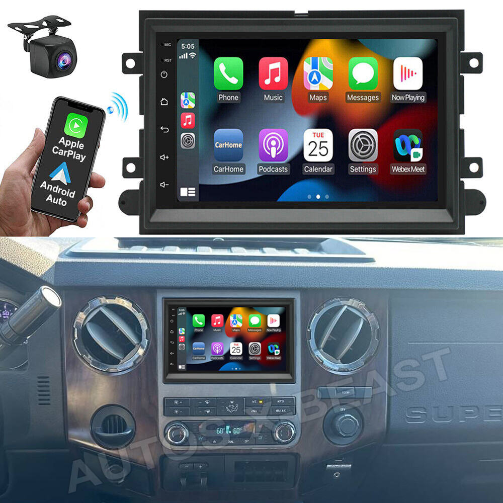 FOR FORD F-250 F-350 SUPER DUTY 7″ANDROID 12.0 CARPLAY CAR STEREO RADIO GPS WIFI