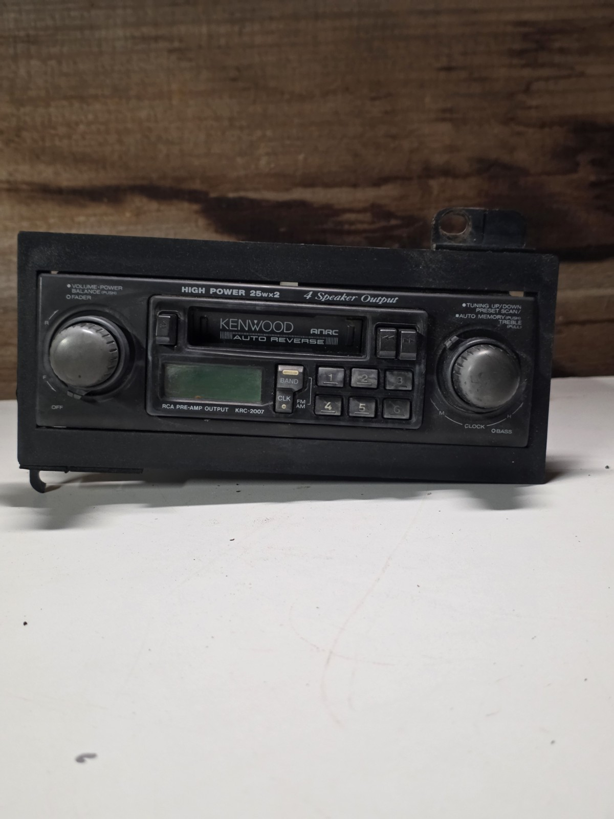 Vintage Kenwood KRC-2007 Indash AM/FM Cassette Receiver
