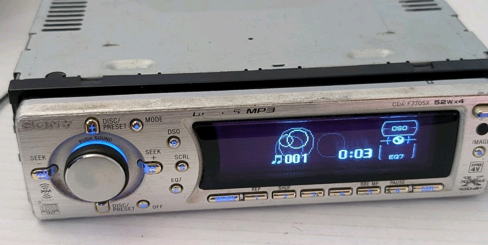 Sony CDX-F7705X 1 DIN In-Dash CD Player MP3