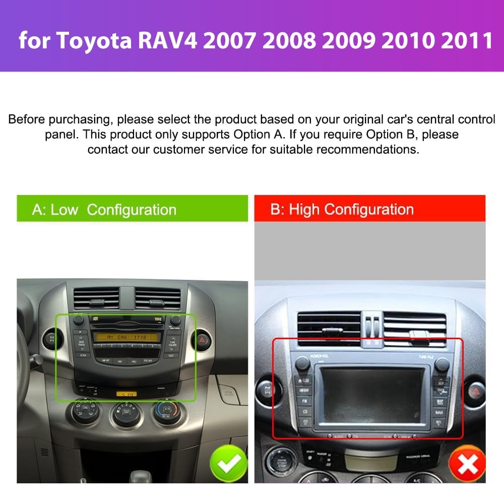 Rimoody 2G64G Android Car Stereo Radio Toyota Rav4 2007 2008 2009 2010 2011