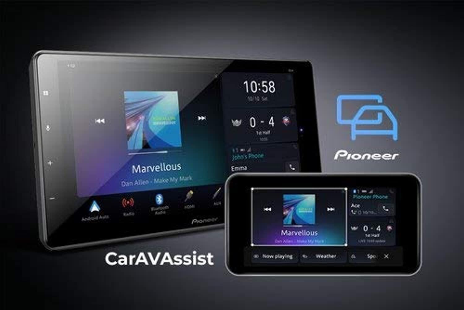 Pioneer DMH-ZF9350BT 9″ HD Floating AV Receiver Wireless Apple CarPlay Android