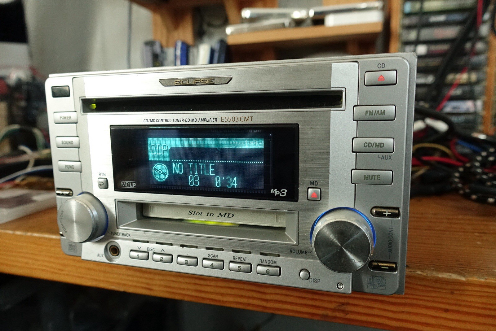 Eclipse E5503CMT.Hi End CD/MD/Aux Player. Copper Chassis.