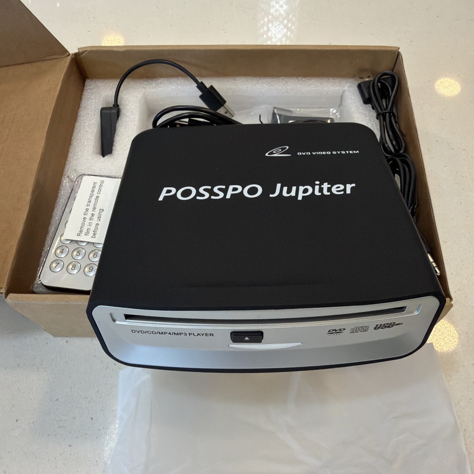 POSSPO Jupiter USB External CD/DVD Player for Car Auto Plug & Play AUX Decoder