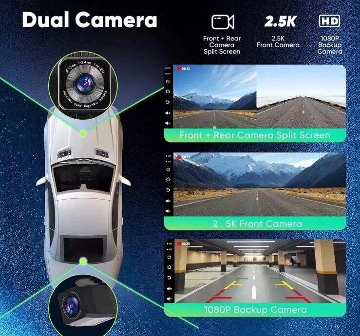 Car Multimedia Player T86DVR 9.3″ Smart Player Apple Car Play Android Audio DVR