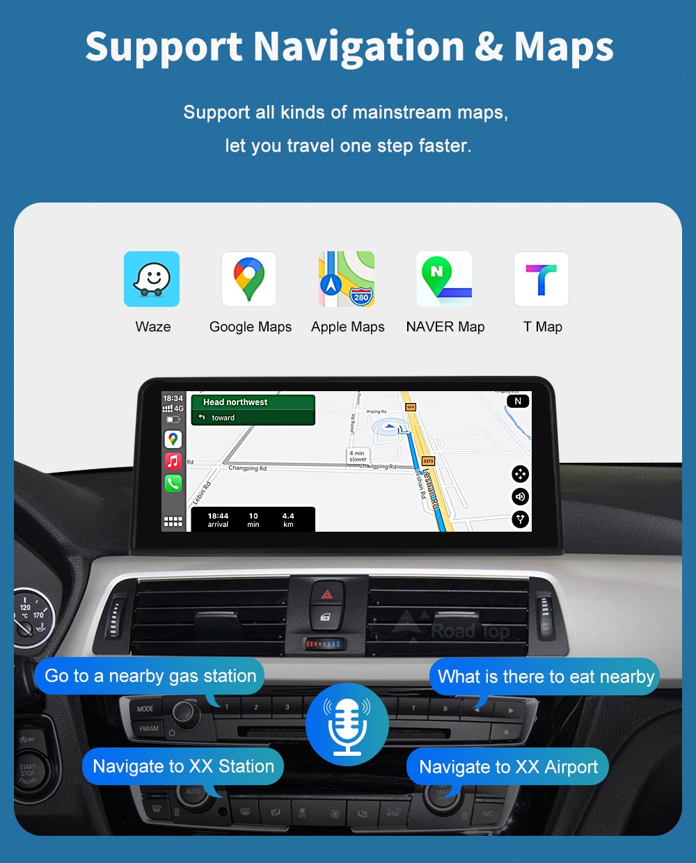 CarPlay Linux Touch Screen For BMW 3 4 Serie F30 F31 F32 F33 F34 F36 2012-2016