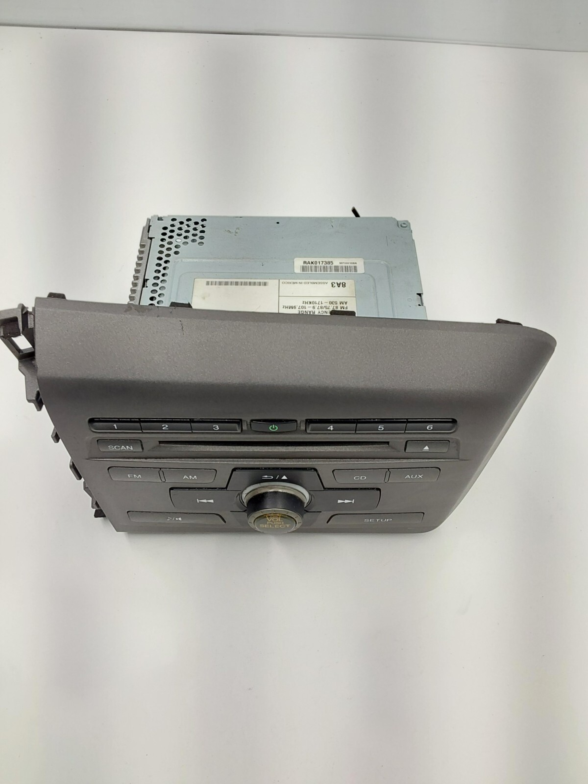 2012 Honda Civic AM/FM CD Radio Receiver w/ Faceplate 39100-TS8-A313-M1