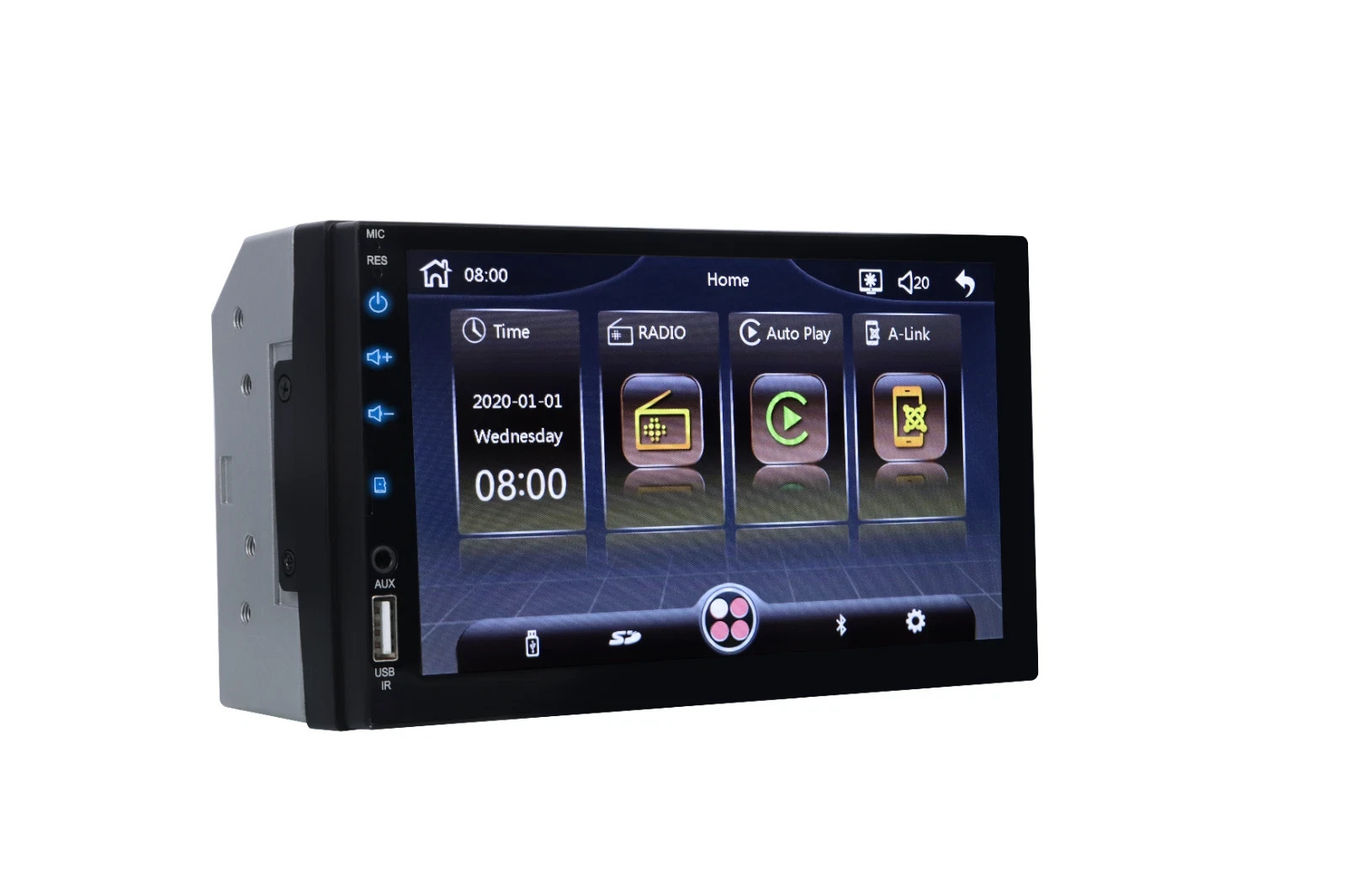 7″ Touch Screen Car Stereo Apple Carplay Android Auto AM FM Radio Player+Camera
