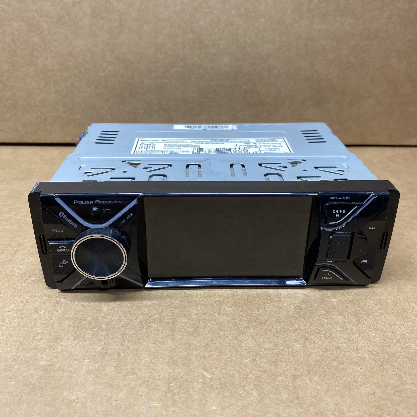Power Acoustik Bluetooth Digital 1080P Multimedia Receiver 4.3″ LCD PML-43HB