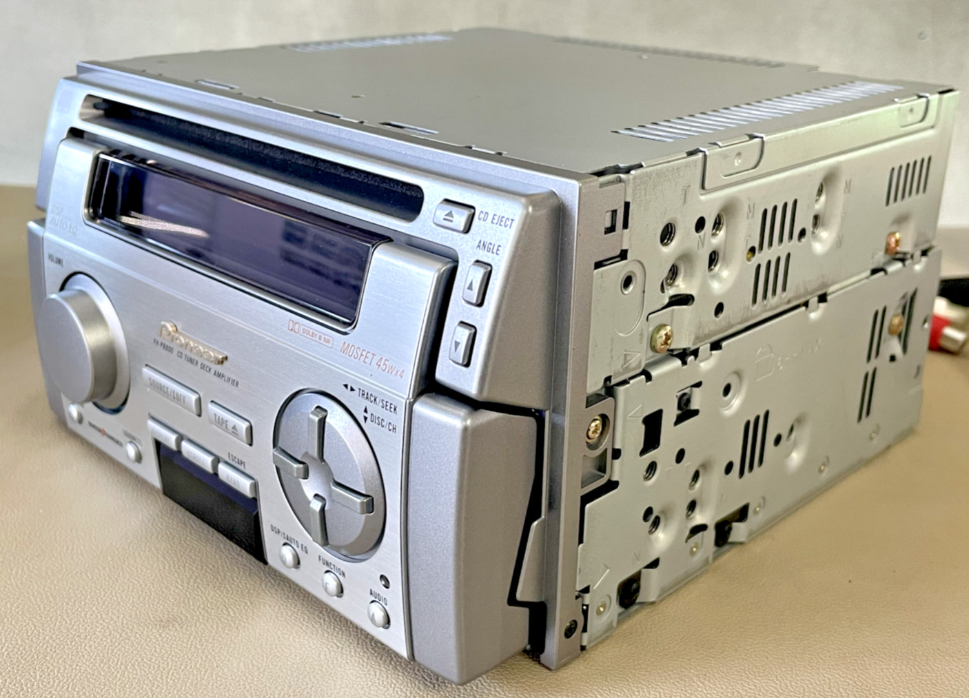 Old Schoo Pioneer FH-P8800 Motorized Face, Double-Size CD/Cassette Receiver, NOS